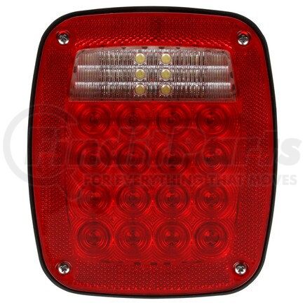 Truck-Lite 5073 Signal-Stat, LED, Red/Clear Acrylic Lens, RH, Combo Box Light, 3 Stud , Hardwired, Packard /Ring Terminal, 12V