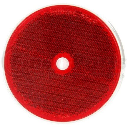 Truck-Lite 57 Signal - Stat, 3 - 1/2" Round, Red, Reflector, White Abs 1 Screw