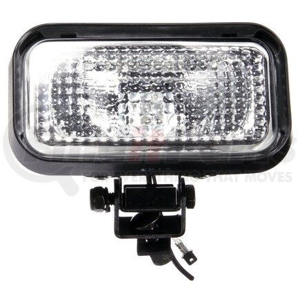 Truck-Lite 610W Signal-Stat 3 x 5 in. Rectangular Halogen Work Light, Black, 1 Bulb, 1450 Lumen, Blunt Cut, 12V