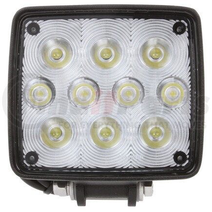 Truck-Lite 8160 Signal-Stat 4 x 3.75 in. Rectangular LED Work Light, Black, 10 Diode, 819 Lumen, Stripped End, 12 - 36V