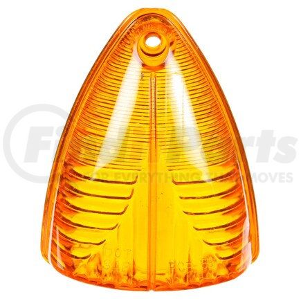 Truck-Lite 8861A Signal-Stat, Triangular, Yellow, Acrylic, Replacement Lens for Bus Lights, 1 Screw