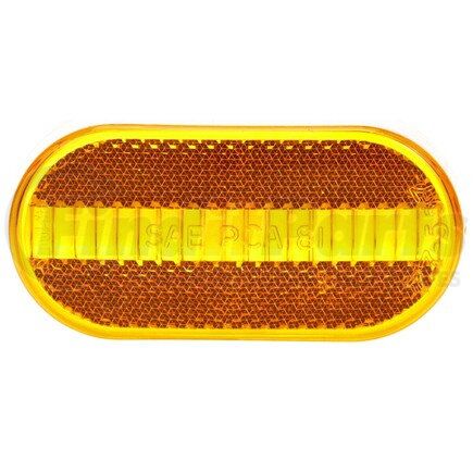 Truck-Lite 8933A Signal-Stat, Oval, Yellow, Acrylic, Replacement Lens for Economy Mirrors (97628, 97629, 97627, 97630, 97631), M/C Lights (1263, 1264A), Snap-Fit
