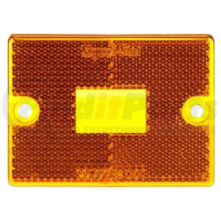 Truck-Lite 8947A Signal-Stat Replacement Lens - Rectangular, Yellow, Acrylic, For M/C Lights (1570A), Trailer Lights (533DK, 534D, 535D), 2 Screw