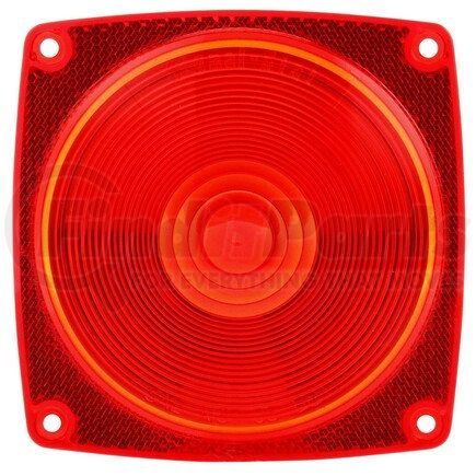 Truck-Lite 8948 Replacement Lens - Signal-Stat, Square, Red, Acrylic, for Trailer Lights (533DK, 534D, 535D), 4 Screw