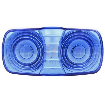 Truck-Lite 9007B Signal-Stat, Oval, Blue, Acrylic, Replacement Lens for M/C Lights (1201, 1203, 1204, 1211, 1213, 1215, 1216, 1253), Snap-Fit