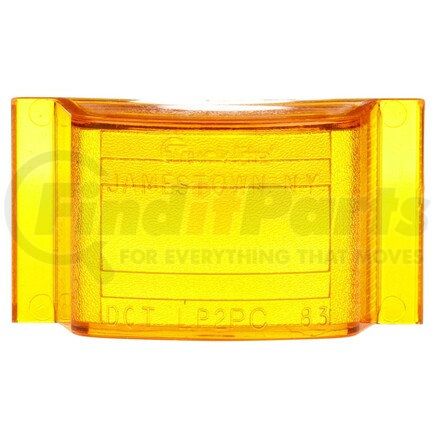 Truck-Lite 9005A Signal-Stat, Rectangular, Yellow, Polycarbonate, Replacement Lens for M/C Lights (1101, 1102, 1105, 1108, 9365, 9366, 9369), Snap-Fit