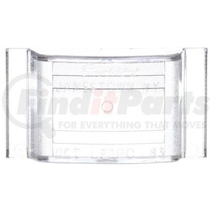 Truck-Lite 9005W Signal-Stat Replacement Lens - Rectangular, Clear, Polycarbonate, For M/C Lights (1101, 1102, 1105, 1108, 9365, 9366, 9369), Snap-Fit