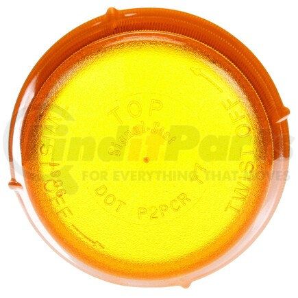 Truck-Lite 9081A Signal-Stat, Round, Yellow, Polycarbonate, Replacement Lens for Cab Marker (GM 799386), Snap-Fit