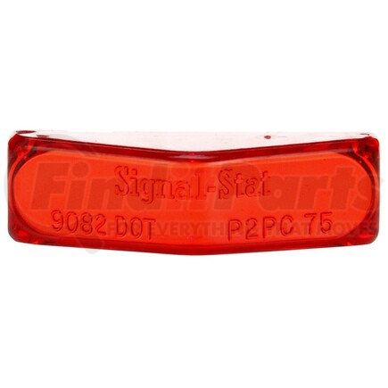 Truck-Lite 9082 Replacement Lens - Signal-Stat, Rectangular, Red, Polycarbonate, for Clearance/Marker Lights (1520, 1520HT, 1521, 1523), Snap-Fit