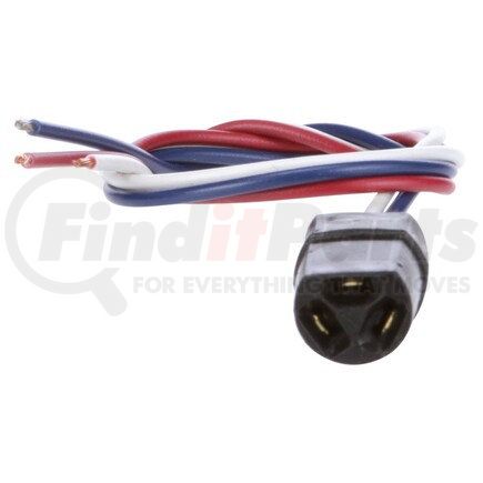 Truck-Lite 9260 Signal-Stat Turn Signal Plug, 18 Gauge GPT Wire, 3 Blade Terminal, Stripped End, 14 in.