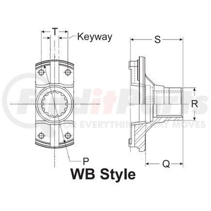 Dana 10C-4-91 END YOKE