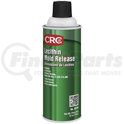 CRC 03306 CRC Lecithin Mold Release, 12 Wt Oz, Aerosol, Lecithin, Clear Oily Colorless