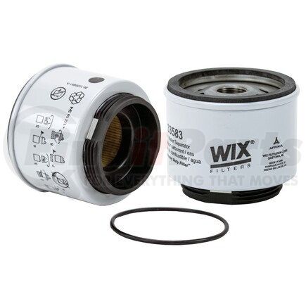 WIX Filters 33583 SPIN ON FUEL WATER SEPARATOR W/ OPEN END BOTTOM