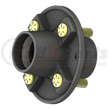 Power10 Parts ID-88440-5 88440-5,Idler Hub,4.0"Bc,Races 44610/44610,4 Bolts,2500 Lbs,Painted Black,Dacromet Yellow Zinc Studs. 504/Crate