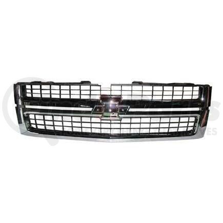 GMC GM1200608 GRILLE; BLACK; 07-10 SILVERADO 2500/3500 ; W/CHROME FRAME