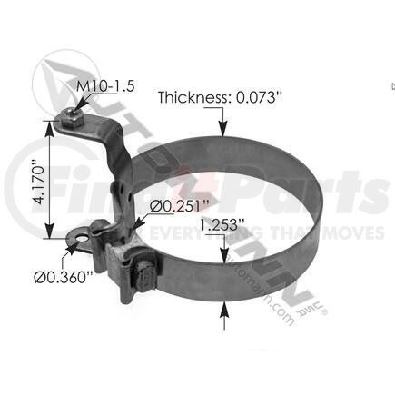 Automann 562.U591005R MOUNTING BRACKET 5IN RH KENWOR