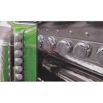 TRUX TBEZ-2CH7 CHROME PLASTIC MESH 2 INCH TWIST-ON BEZEL