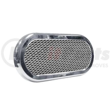 TRUX TBEZ-OBCH7 OVAL CHROME PLASTIC MESH TWIST-ON BEZEL