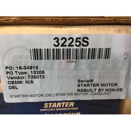 Delco Remy 3225S STARTER MOTOR - CARQUEST