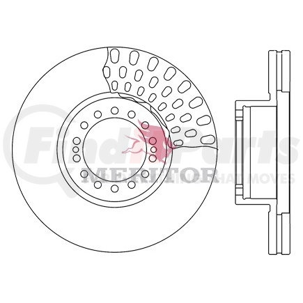 Meritor M44D76621 Air Disc Brake - Rotor-Disc Brake