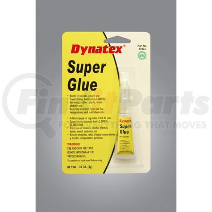 Dynatex 49403 Super Glue 3 Gram Bottle