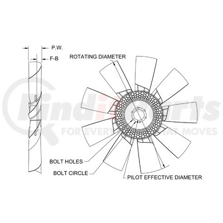 Horton 991711252 FAN