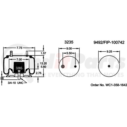 Firestone W013585766 1T15TM1 AIR SPRING