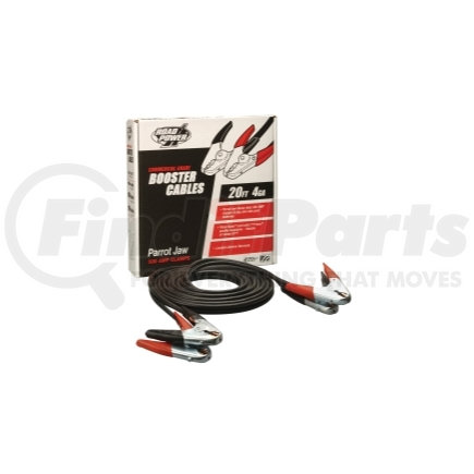 Coleman Cable Products 08760 4 Gauge, 20 Foot Booster Cables with Parrot Jaw Clamp