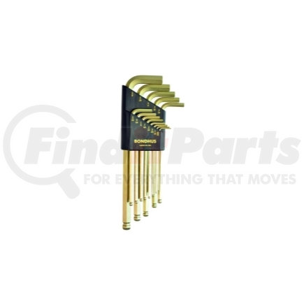 Bondhus Corp. 37937 Bondhus 37937 Set 13 GoldGuard Plated Balldriver L-wrenches .050"-3/8"