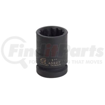 Sunex Tools 432ZT 3/4" Drive 12 Point Thin Wall Impact Socket, 1"