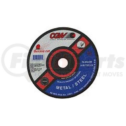 Cgw Abrasive 45012 CGW Abrasives 45012 Cut-Off Wheel 6" x 7/8" 60 Grit Type 1 Zirconia Aluminium Oxide