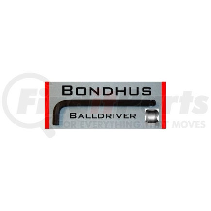 Bondhus Corp. 15711 Hex Ball End Wrench, 7/32", Long Length, L Shaped, 4.9" Long, with Hang Tab