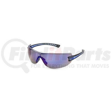 Gateway Safety 19GB9M Safety Glasses, Luminary, Wraparound Blue Mirror Anti-Scratch Lens, Black Temples, Lightweight