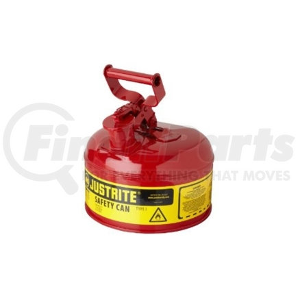 Justrite 7110100 Justrite® Safety Can Type I - One Gallon Galvanized Steel, Red, 7110100