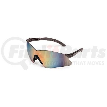 Gateway Safety 14GB80 Safety Glasses, Hawk, Clear Lens, Black Frame, Rimless One-Piece Winged Design