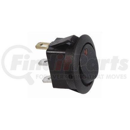 The Best Connection 2701-4J Amber LED Round Rocker 16A 12V S.P.S.T. 1 Pc