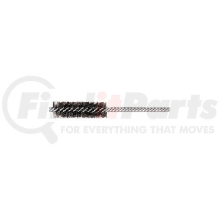 Weiler 21107 Round Power Tube Brush, 1/2" Diameter, .006 Wire Size, 5" Long, Double Stem and Double Spiral