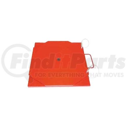 The Main Resource MS3400 Powder Coated Mild Steel Turn Plate Set 14" x 14" x 1 1/2" Without Pointer (Set of 2)