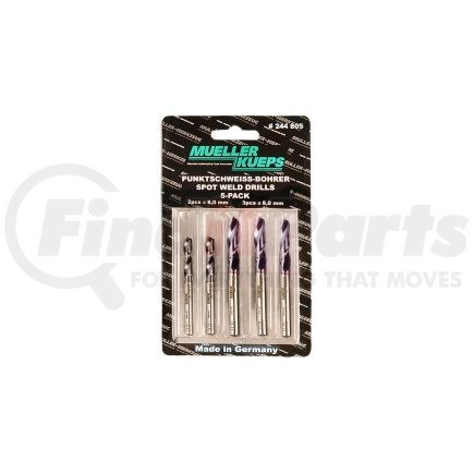 Nairn 244 805 Spot Welding Drill Bits, 5-Pack