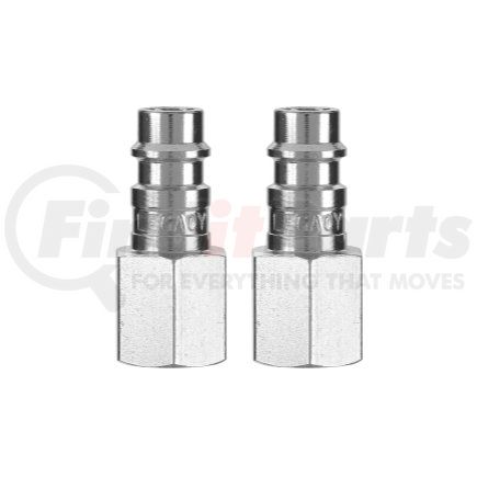 Legacy Mfg. Co. A53430FZ-2PK 2 Pack Flexzilla High Flow Plugs, 1/4 Body, 1/4 FNPT