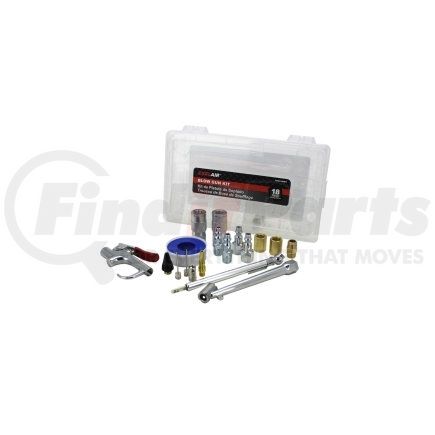Milton Industries EX0318BKIT 18 PC Blow Gun and Air Accessory Kit