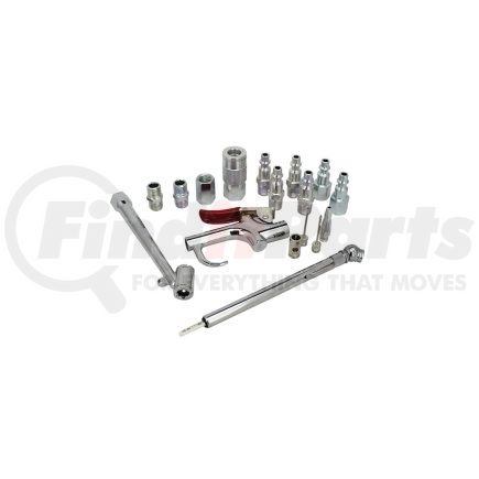 Milton Industries EX0317BKIT 17 PC Blow Gun and Air Accessory Kit