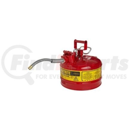 Justrite 7225120 Justrite&#174; Type II Safety Can - 2-1/2 Gallon with 5/8" Hose, 7225120