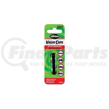Slime Tire Sealer 22049 Standard Black Valve Caps