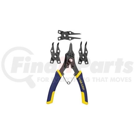 Vise Grip 2078900 6-1/2" Convertible Snap Ring Pliers, Internal and External