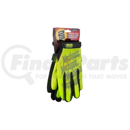 Mechanix Wear SMG-55-009 Hi-Viz Yellow Safety Original® Glove With Free Covert Fastfit, Size M