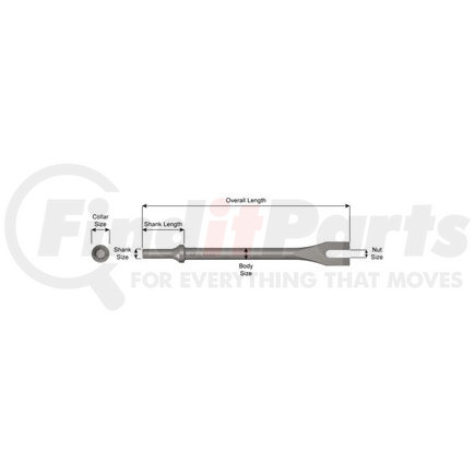AJAX Tools A1101 3/8" Nut Splitter, 10"
