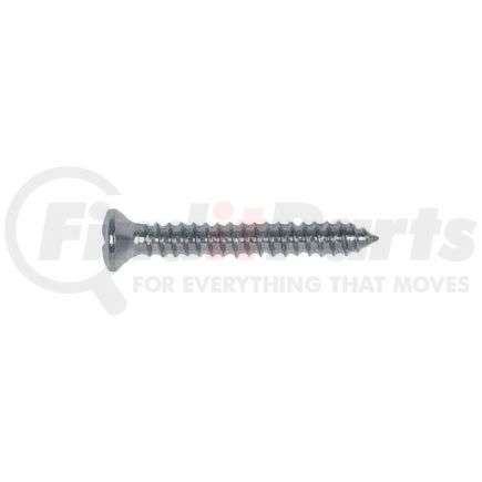 Auto Body Doctor 6284 Philips Oval Head Sheet Metal Screw Chrome, Size: #8, Size: #8, Length: 3/4", Qty: 10, Other: