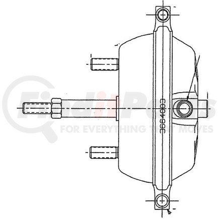 Haldex 160725 Service Chamber