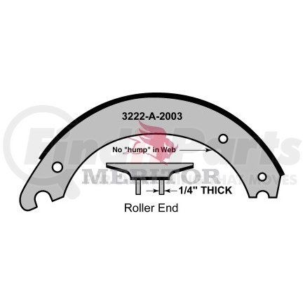 Meritor XS5404707QP REMAN SHOE